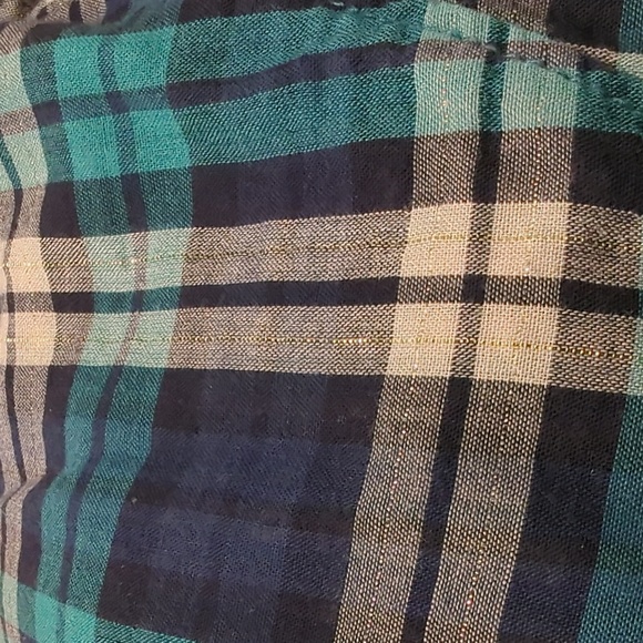 Guess - Plaid with Gold Shimmer & Ruffle - Sz S - Picture 3 of 6